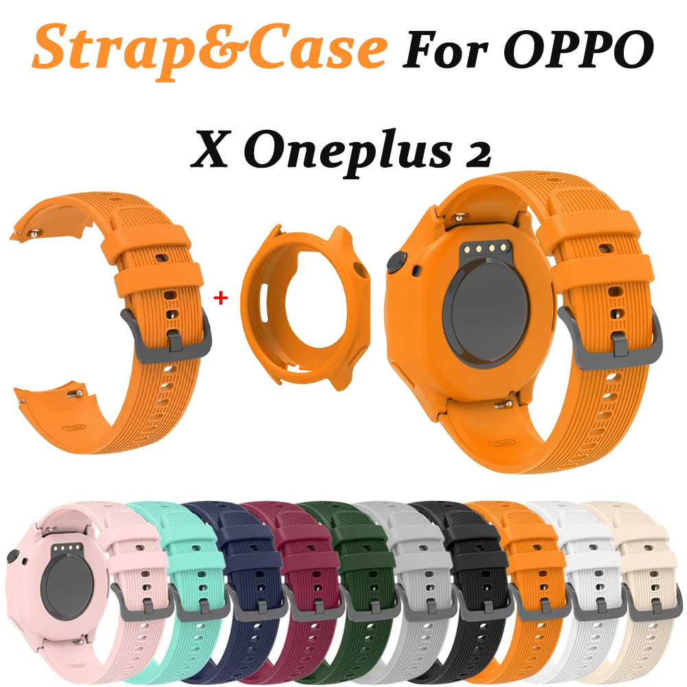 Smartwatch Oppo Watch - Silikonowe etui i pasek do zegarka
