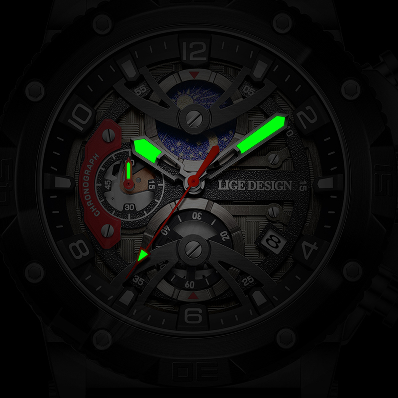 Zegarek męski LIGE, luksusowa  – Smartwatch Watches Brands For Men recenzja i cena