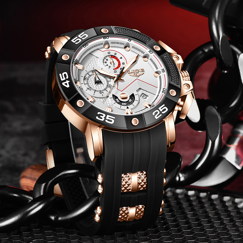 Zegarki kwarcowe LIGE, luksuso – Smartwatch Watches Brands For Men recenzja i cena