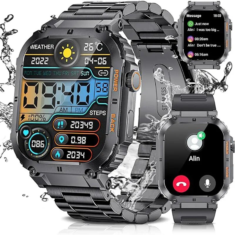 LIGE Outdoor Sports Fitness Sm – Smartwatch Digital Watches For Men recenzja i cena