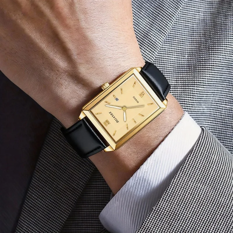 Męskie zegarki skórzane casual – Smartwatch Watches Brands For Men recenzja i cena