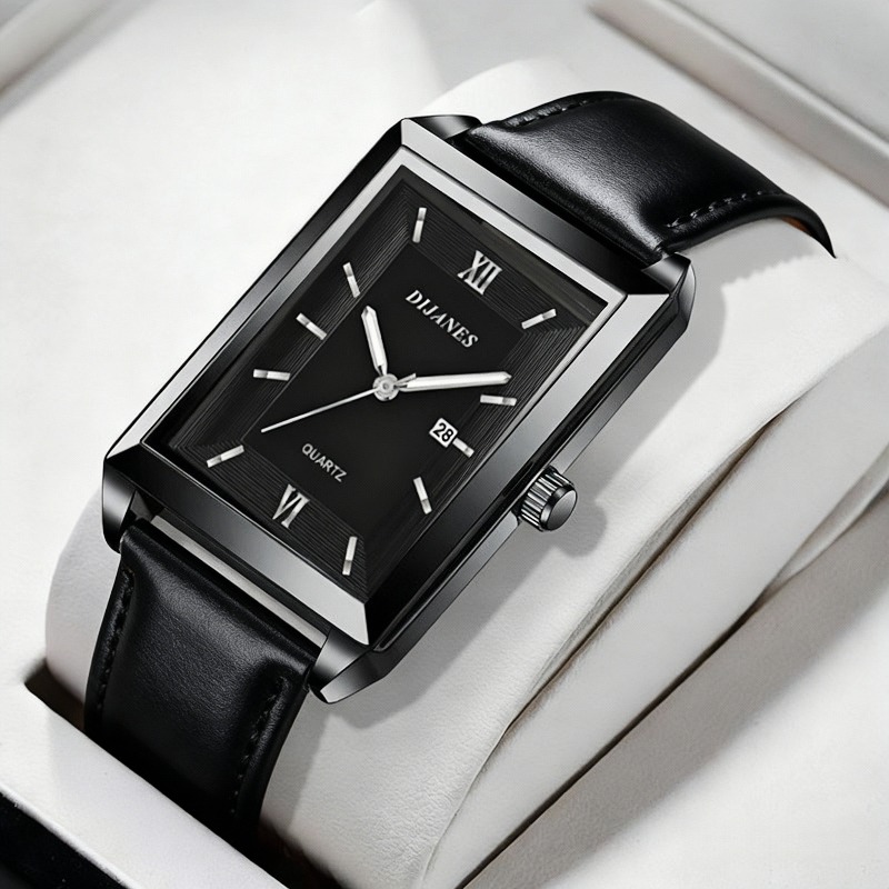Męskie zegarki skórzane casual – Smartwatch Watches Brands For Men recenzja i cena