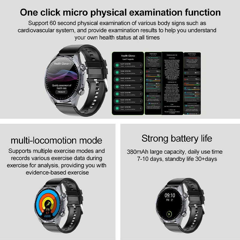 Nowy Smartwatch ECG+PPG z Tera – Smartwatch Online Watches For Men recenzja i cena