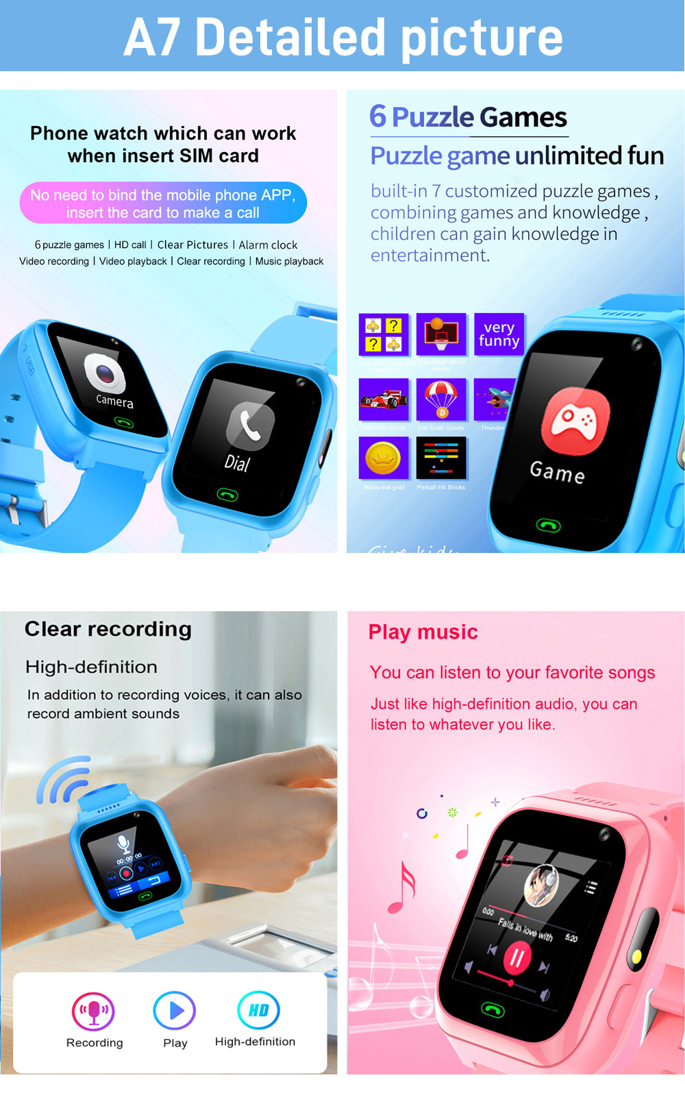 2G 4G Inteligentny zegarek dla – Smartwatch Watches Gift For Boys recenzja i cena