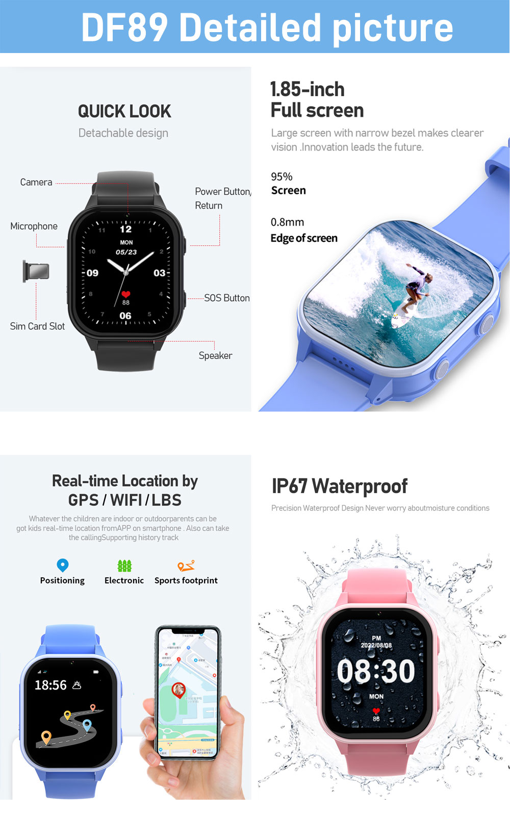 2G 4G Inteligentny zegarek dla – Smartwatch Watches Gift For Boys recenzja i cena